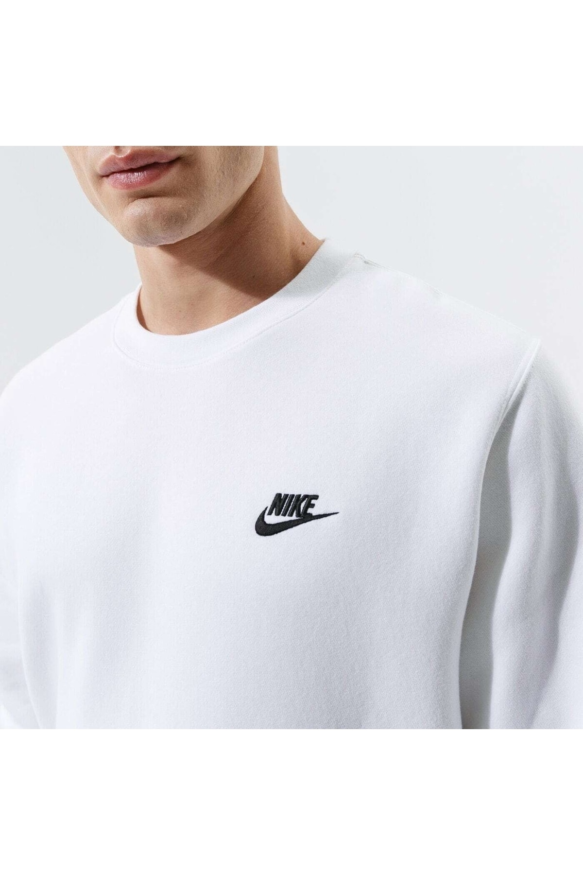 سویشرت مردانه سفید نایکی | GZ5 اورجینال - تصویر 3