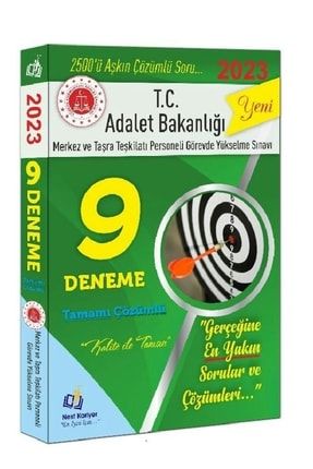 2023 Adalet Bakanlığı Merkez Ve Taşra Teşkilatı Personeli Görevde Yükselme Sınavı 9 Çözümlü Deneme 9786257618502