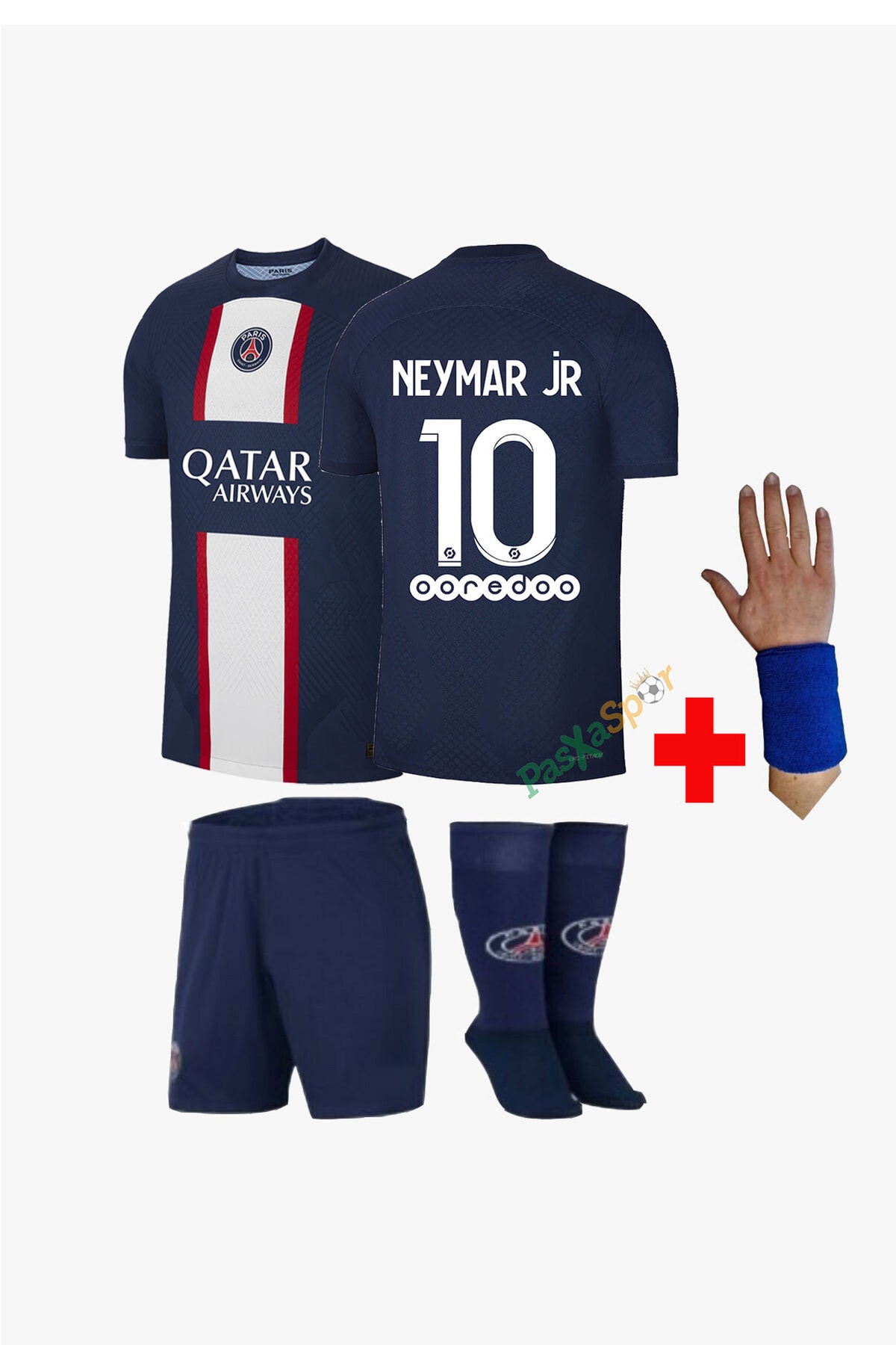 Pasxaspor Yeni Sezon Neymar Jr Iç Saha Çocuk Maç Forması Şort Çorap Bileklik Hediyeli