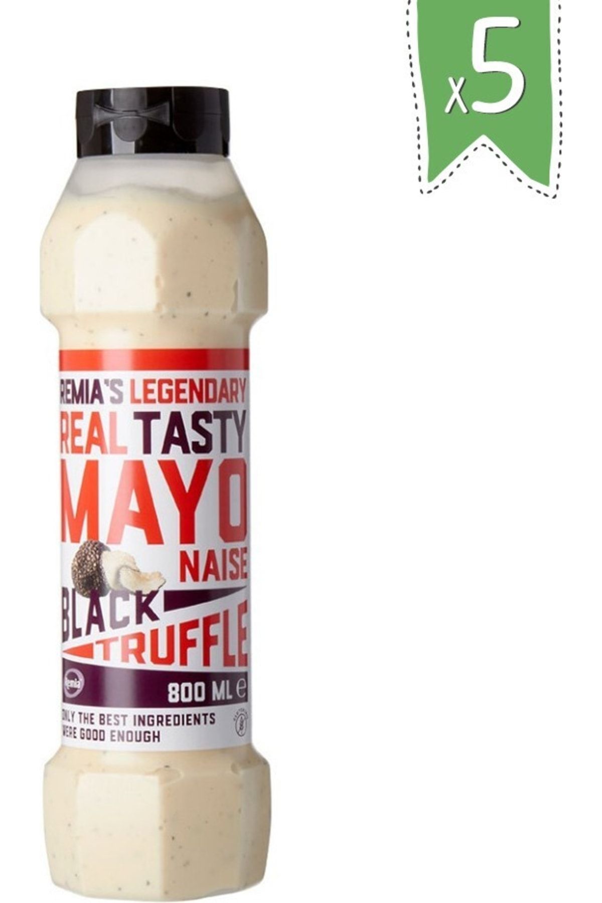 Remia Siyah Trüf Mantarlı Mayonez 800 Ml X 5 'li