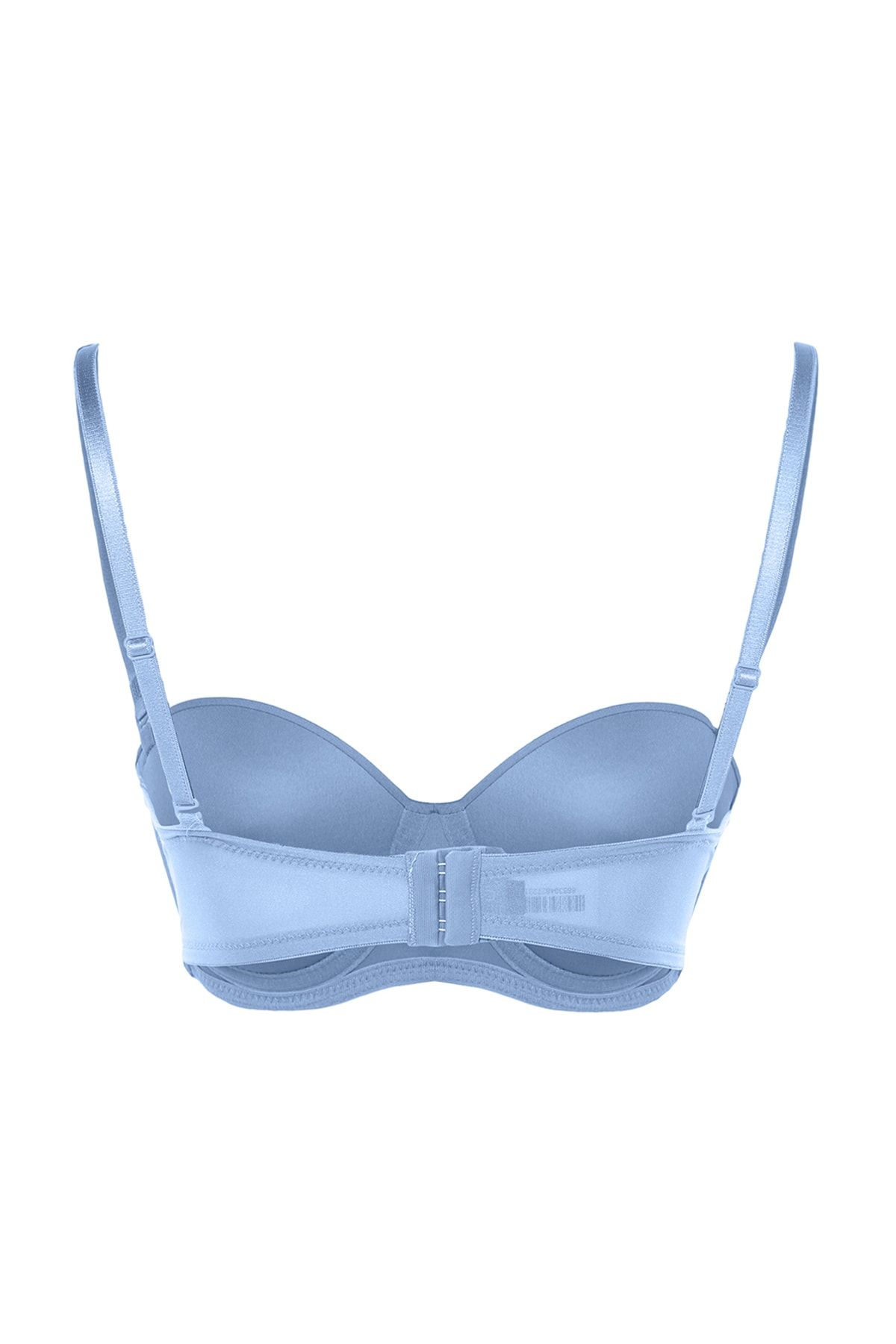 Trendyol Collection-Strapless Knitted Bra with Blue Polyamide Filled Removable String Strap THMSS23SU00001 9