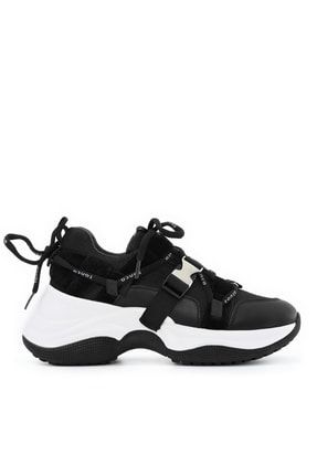 Siyah - Kadın Derı/tekstıl Sneakers & Spor Ayakkabı 810 106-005 Byn Ayk Sk21-22 810 106-005 BYN AYK SK21-22