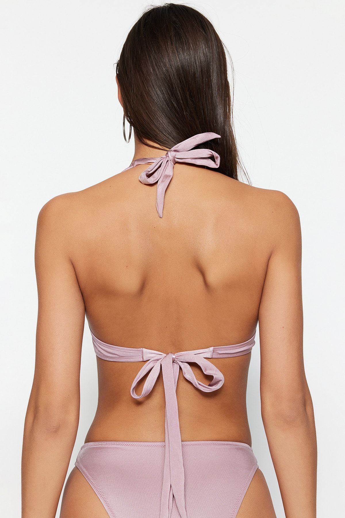Trendyol Collection-Pink Underwire Gathered Bikini Top TBESS23BU00104 6