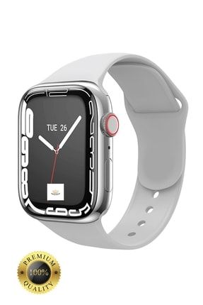 Watch 7 Platinum Seri Yeni Model Full Aktif Özellikler Akıllı Saat Gümüş Smartwatch MACHU3010