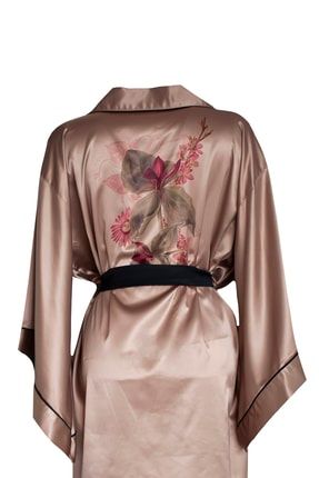 Vizon Renk Yarasa Kol Mini Boy Kimono vizon00123