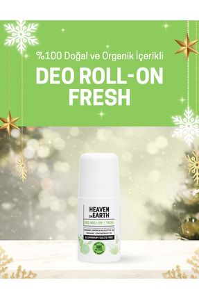 Deo Roll-on Vegan %100 Doğal & Organik Içerikli Aluminyum Tuzları Içermeyen Limon Özlü Fresh 50 Ml HonE8683148624080