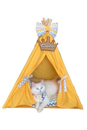 Isme Özel Yellow Kedi Ve Köpek Çadırı ptmcdr9