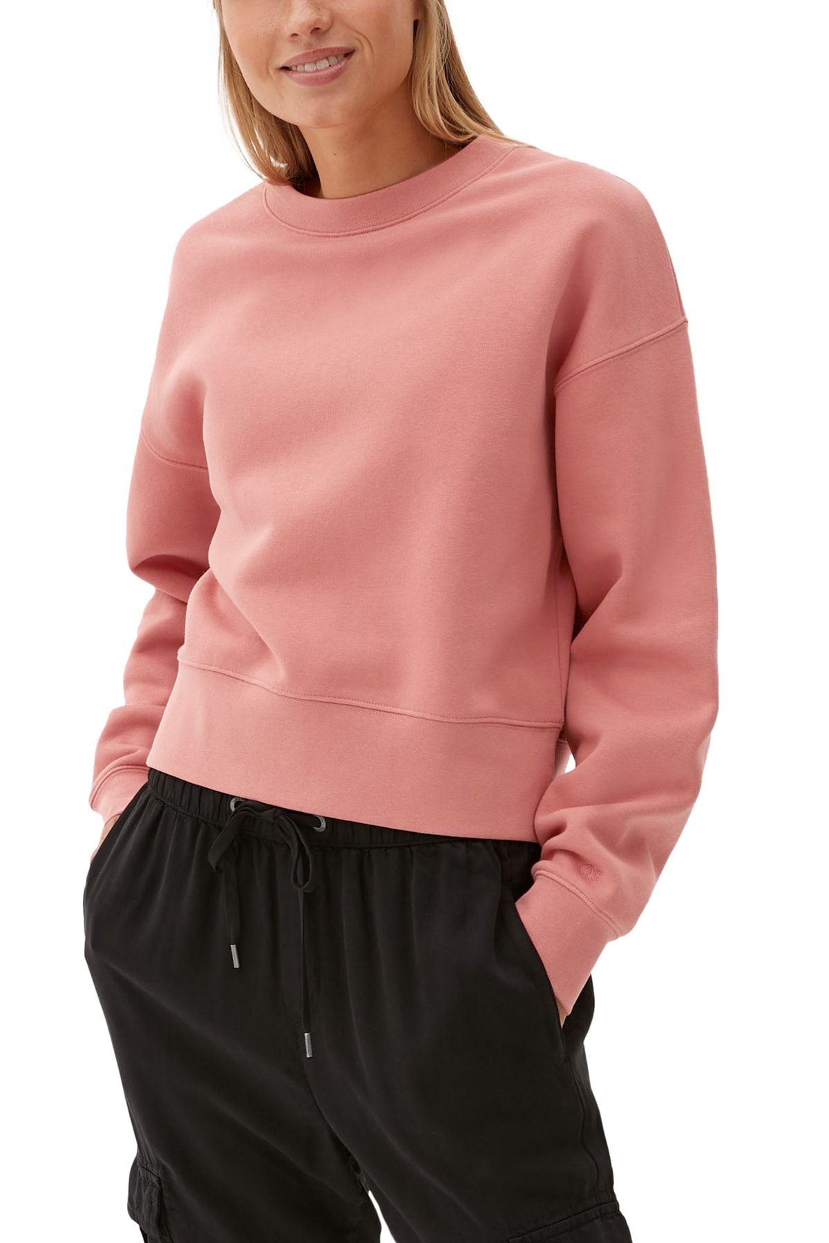 QS by s.Oliver Sweatshirt Rosa Regular Fit Fast ausverkauft