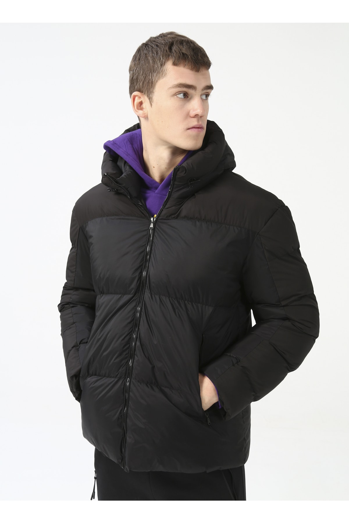 کاپشن مردانه بلک اند بلک | 5002909713 Black on Black - Image 8