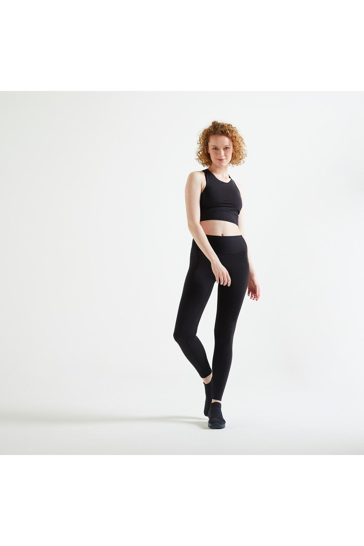 Decathlon Domyos Crop Sporcu Sütyeni 540 - Siyah - Fitness Kardiyo SN9869