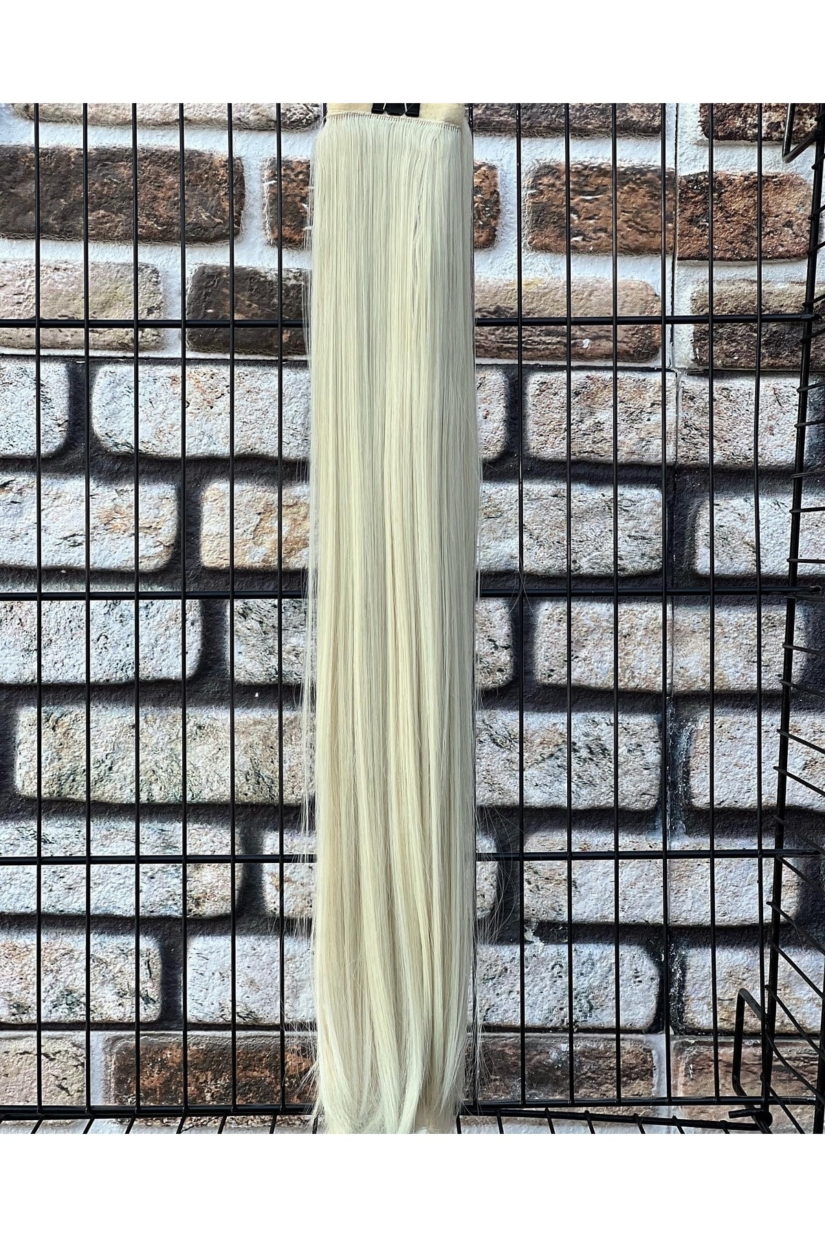 Peruk Avm Luxury Düz Platin At Kuyruğu Modeli