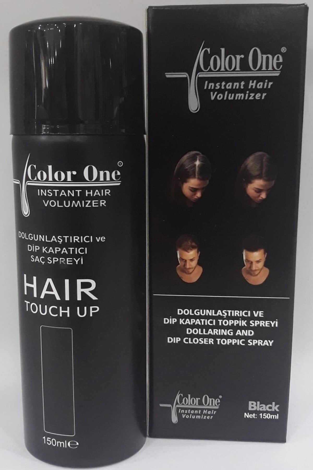 Color One Dolgunlaştırıcı Ve Dip Kapatıcı Topik Siyah Saç Spreyi 150ml …color-001