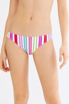 Çok Renkli Retro Slip Bikini Altı PLUQHIT820IY-MIX