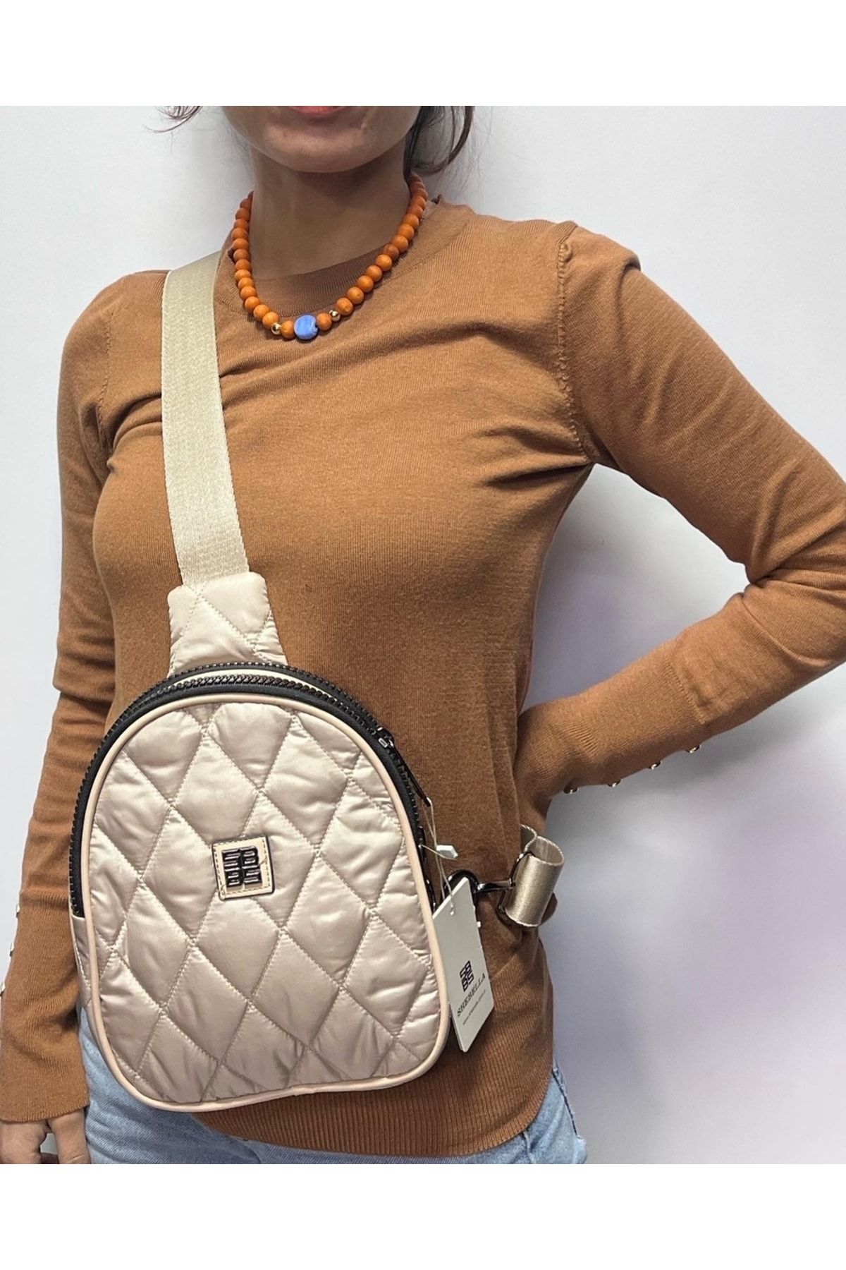 Satın alın Women's Shoulder Bag Stone Pattern Grid Pattern Bright Leather  Shaping Large Capacity Simple Texture Ocean Style Shoulder Bag | Joom