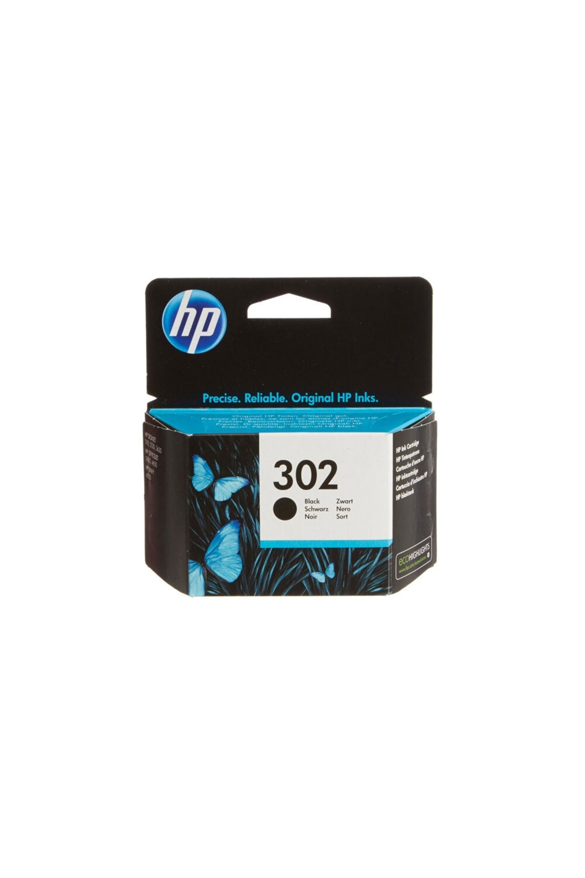 HP Yazıcı Kartuşu 302 Siyah Mürekkep F6u66ae