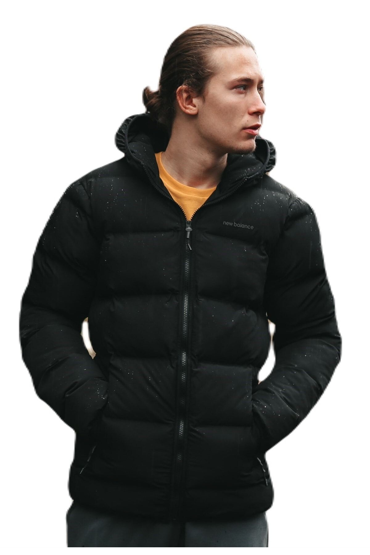 New Balance Coat Black Trendyol