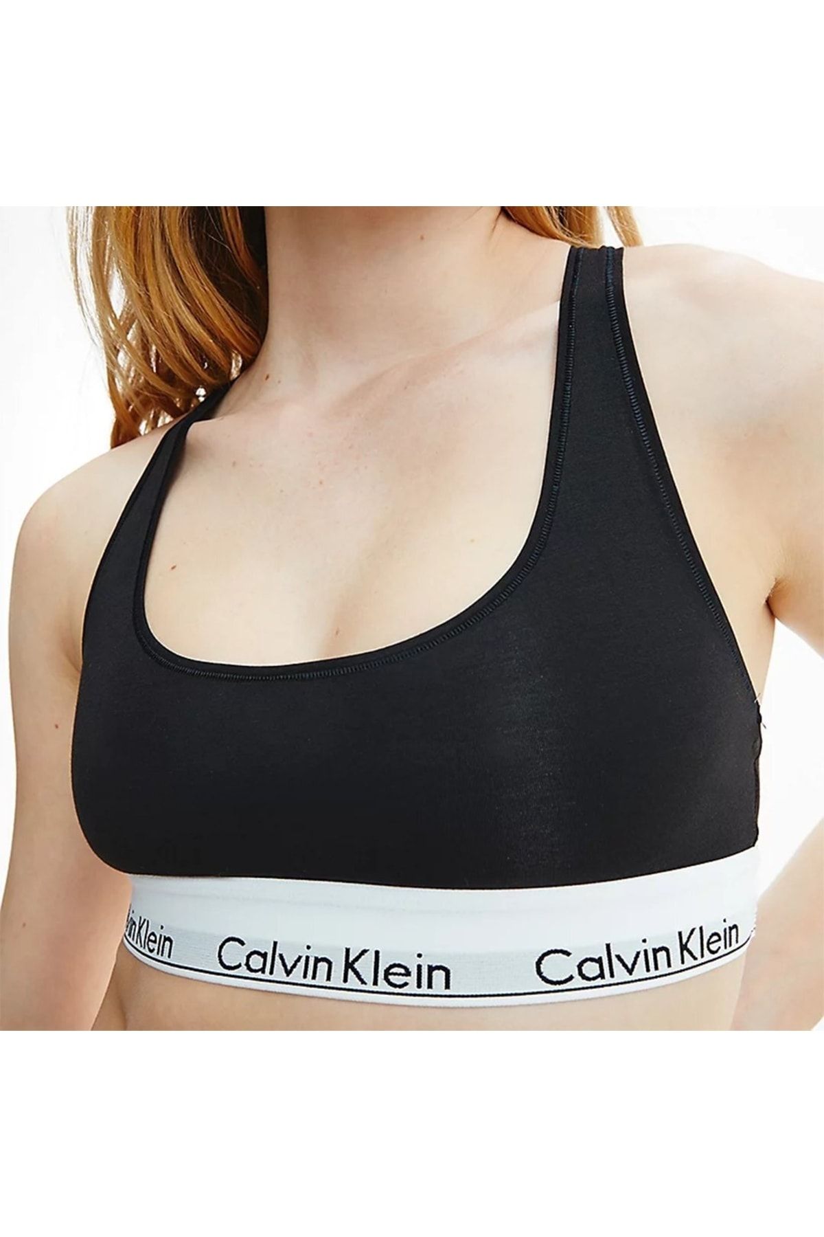 Calvin Klein Women's Modern Cotton Bralette Black - Trendyol