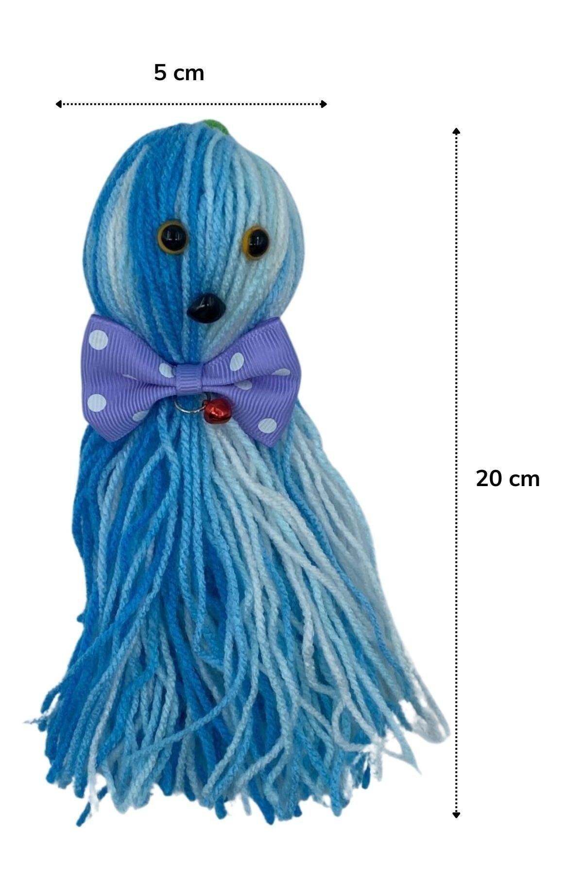Buffer-® 2 Pieces Octopus Shaped Cute Cat Toy with Bells and String Colorful Tassels 5