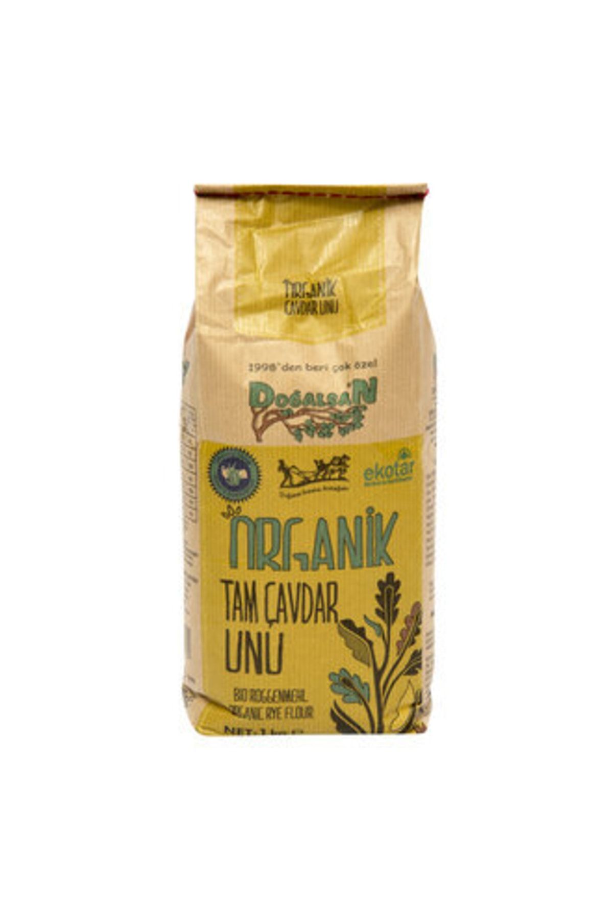 Organik Tam Çavdar Unu 1000 G ( 4 Adet )