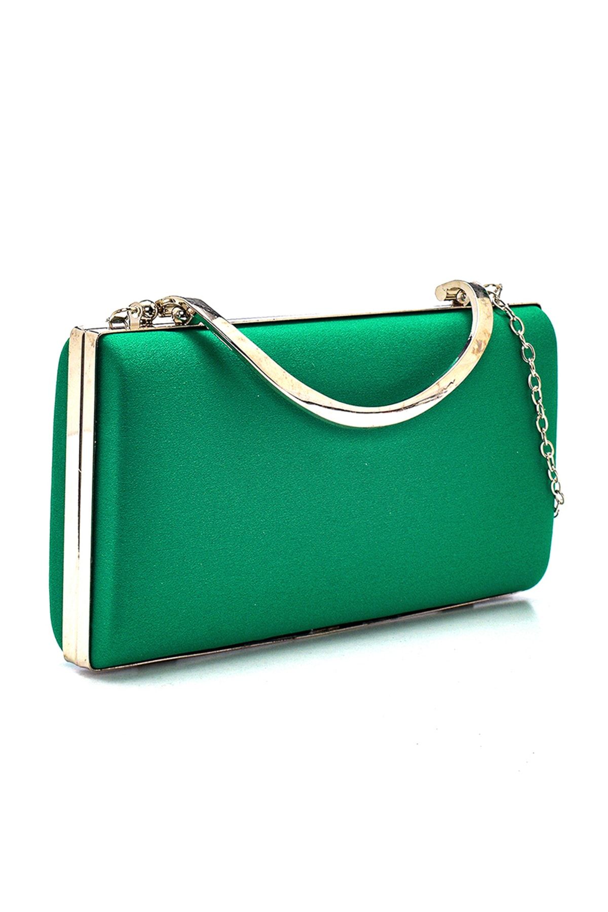 Dark gold clutch bag top