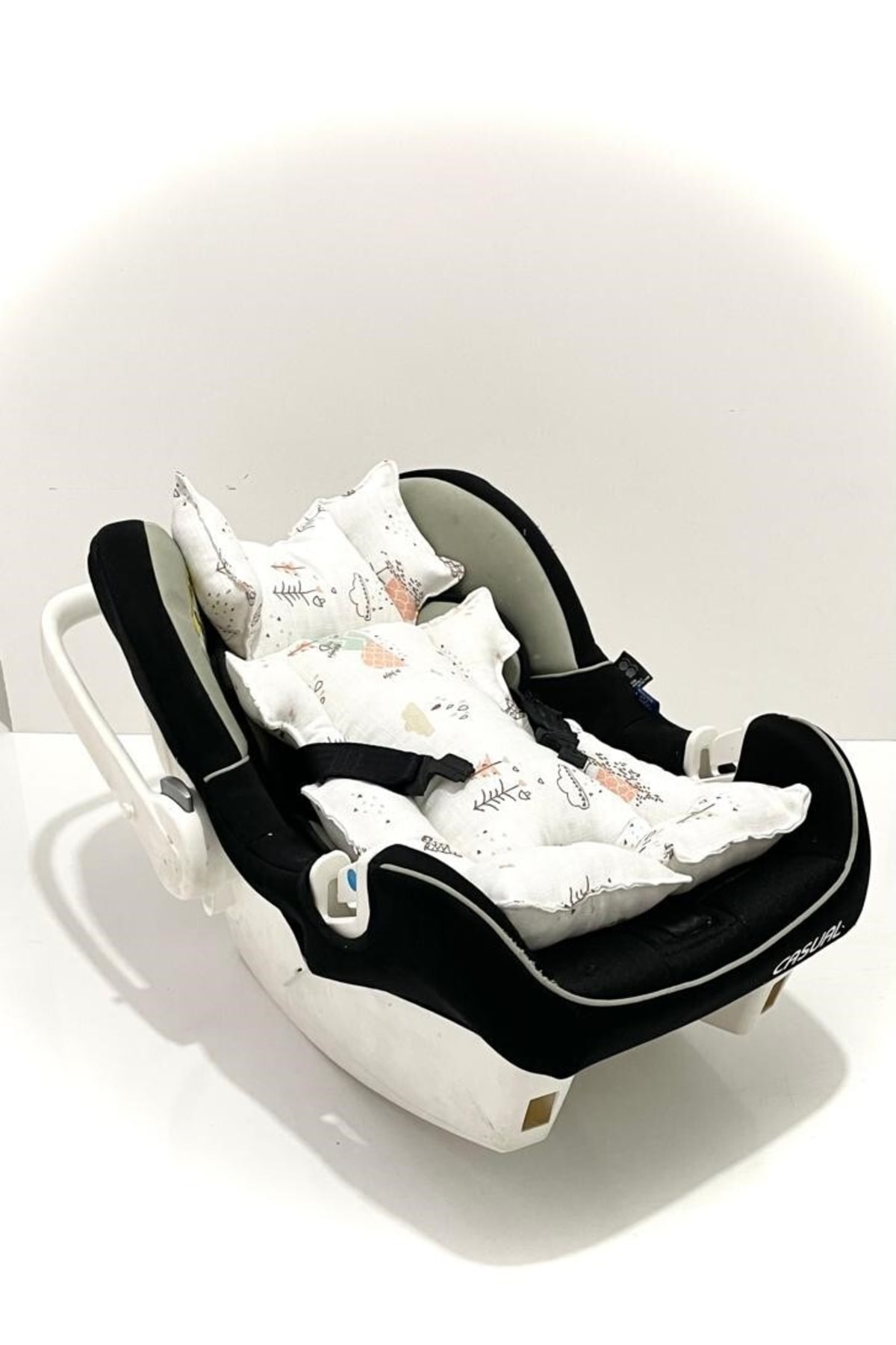 Babycitytr %100 Pamuk Müslin Kumaş Puset Anakucağı Örtüsü/ Minderi fotoğrafı 3 (önizleme)