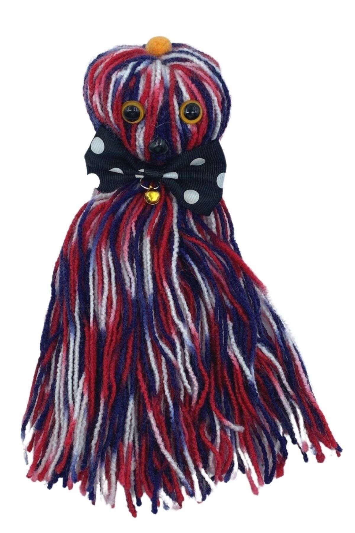 Buffer-® 2 Pieces Octopus Shaped Cute Cat Toy with Bells and String Colorful Tassels 4
