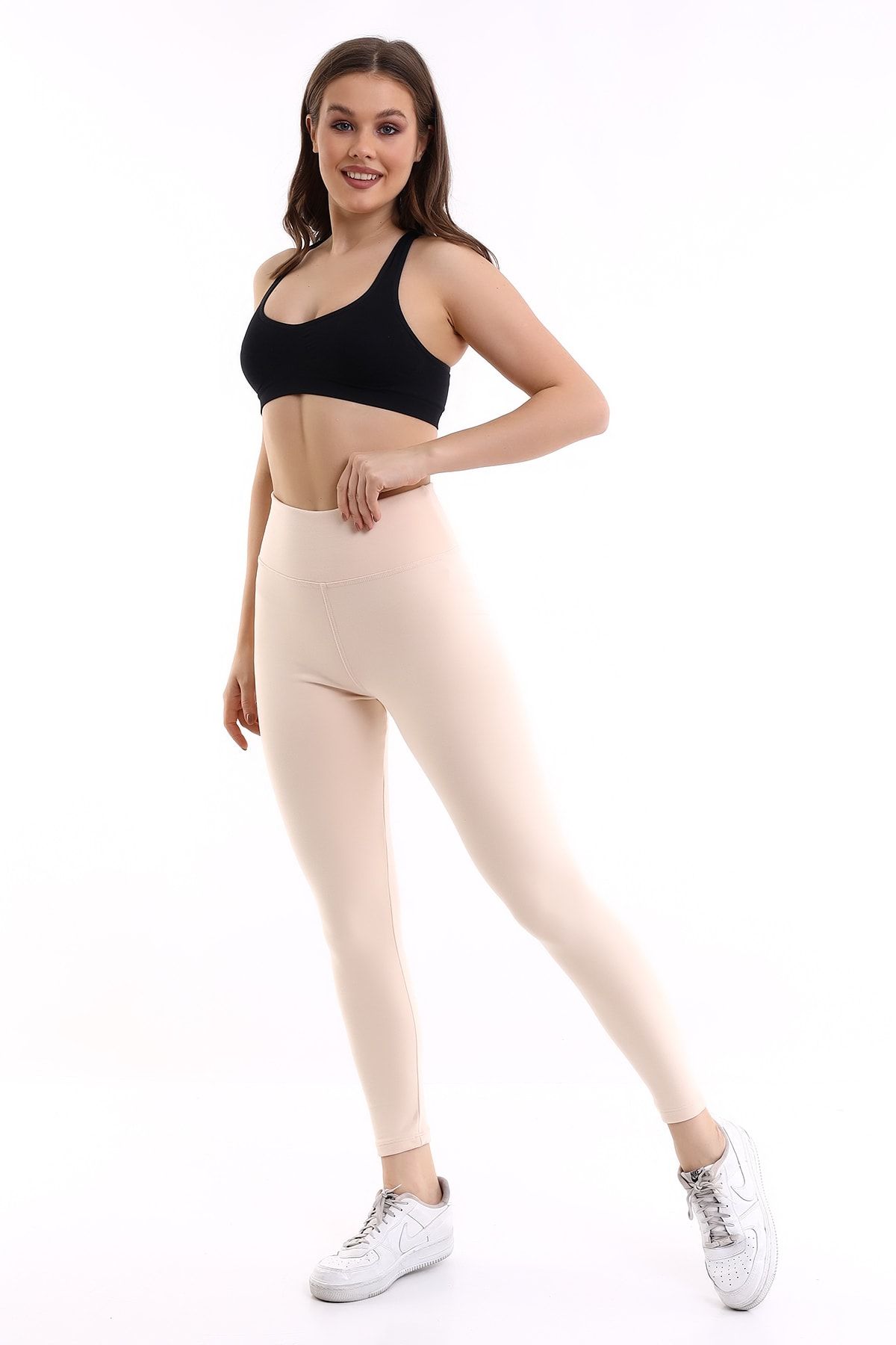 Winmoda34-Women's High Waist Corseted Wide Belt Soft Tights 1