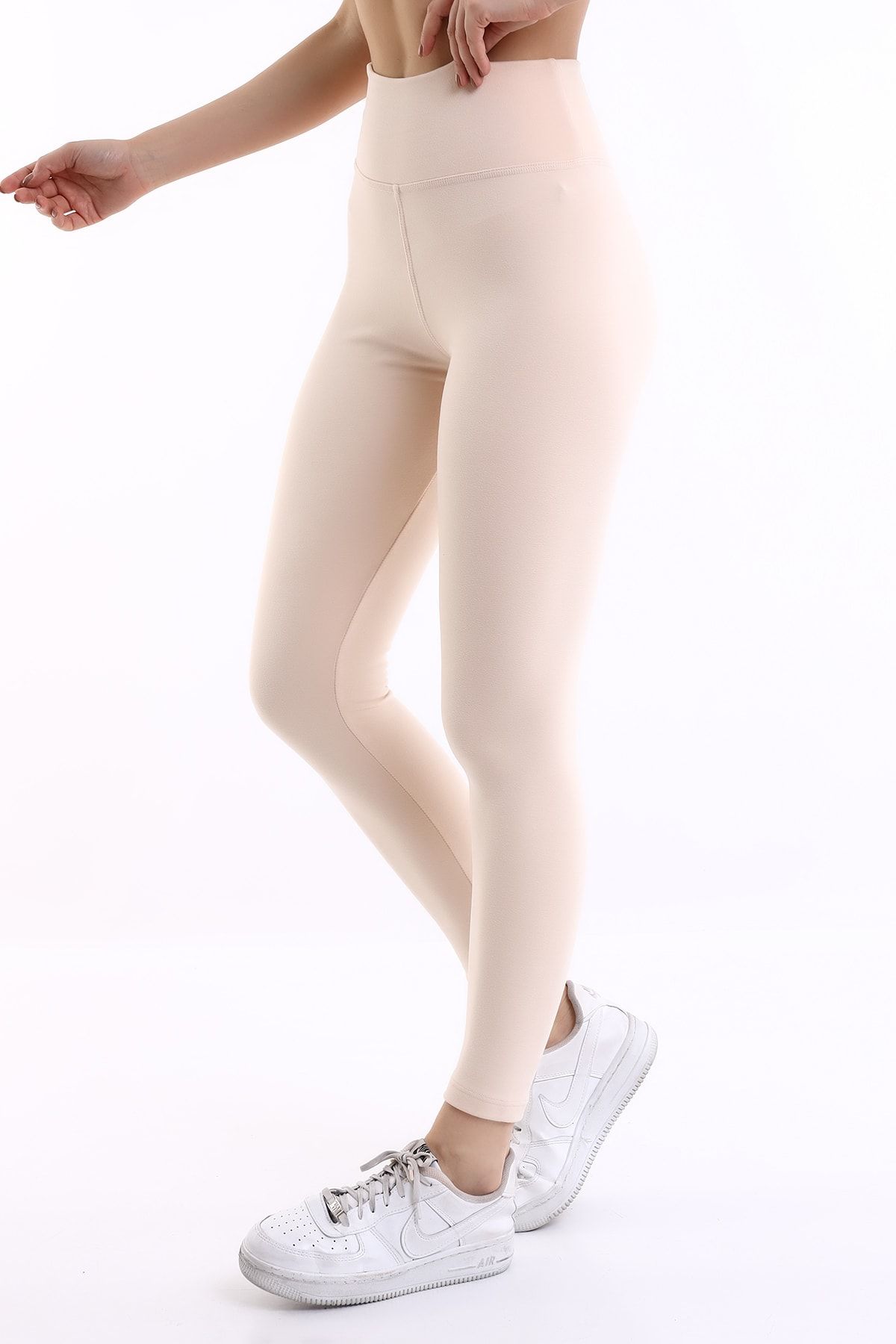 Winmoda34-Women's High Waist Corseted Wide Belt Soft Tights 3