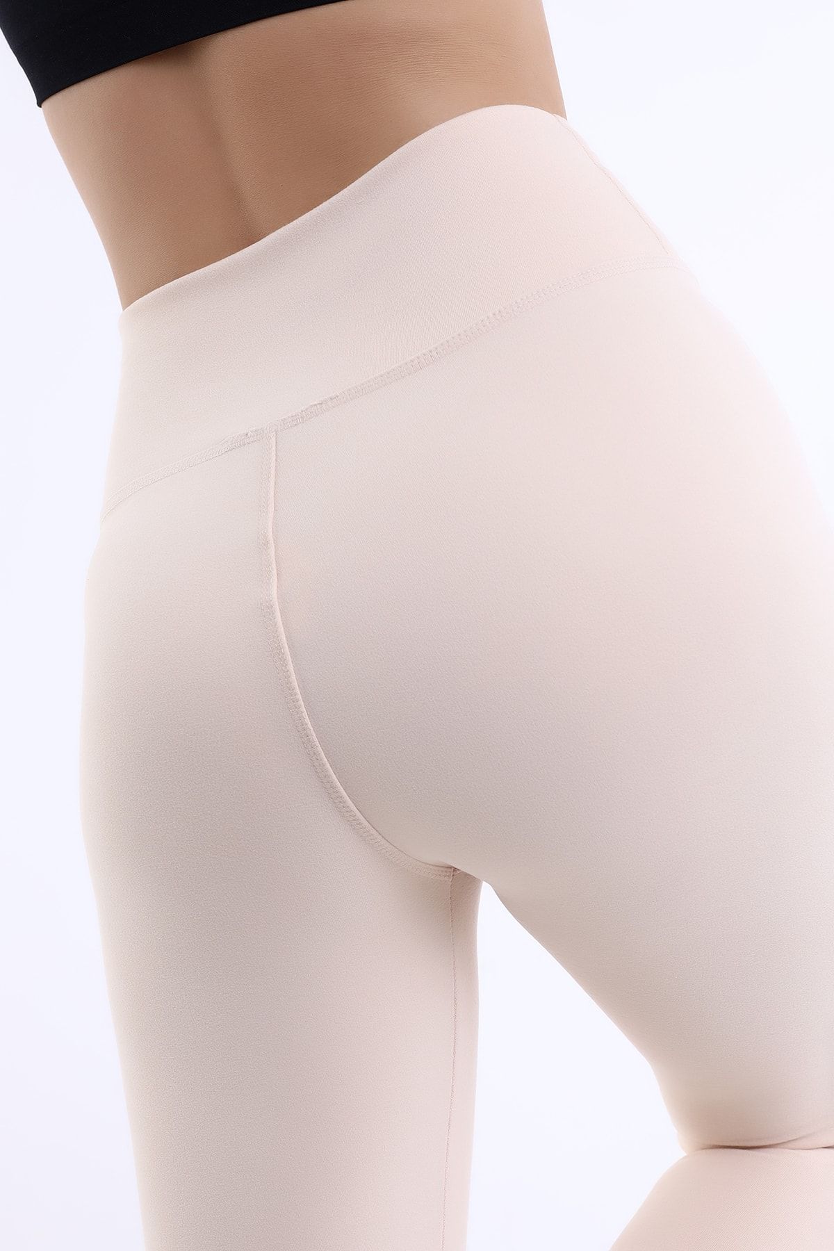 Winmoda34-Women's High Waist Corseted Wide Belt Soft Tights 6