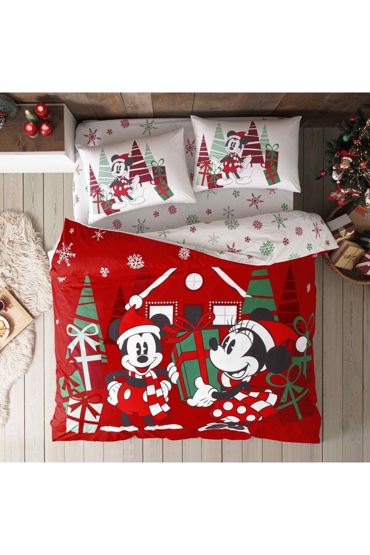 Minnie mouse christmas bedding online