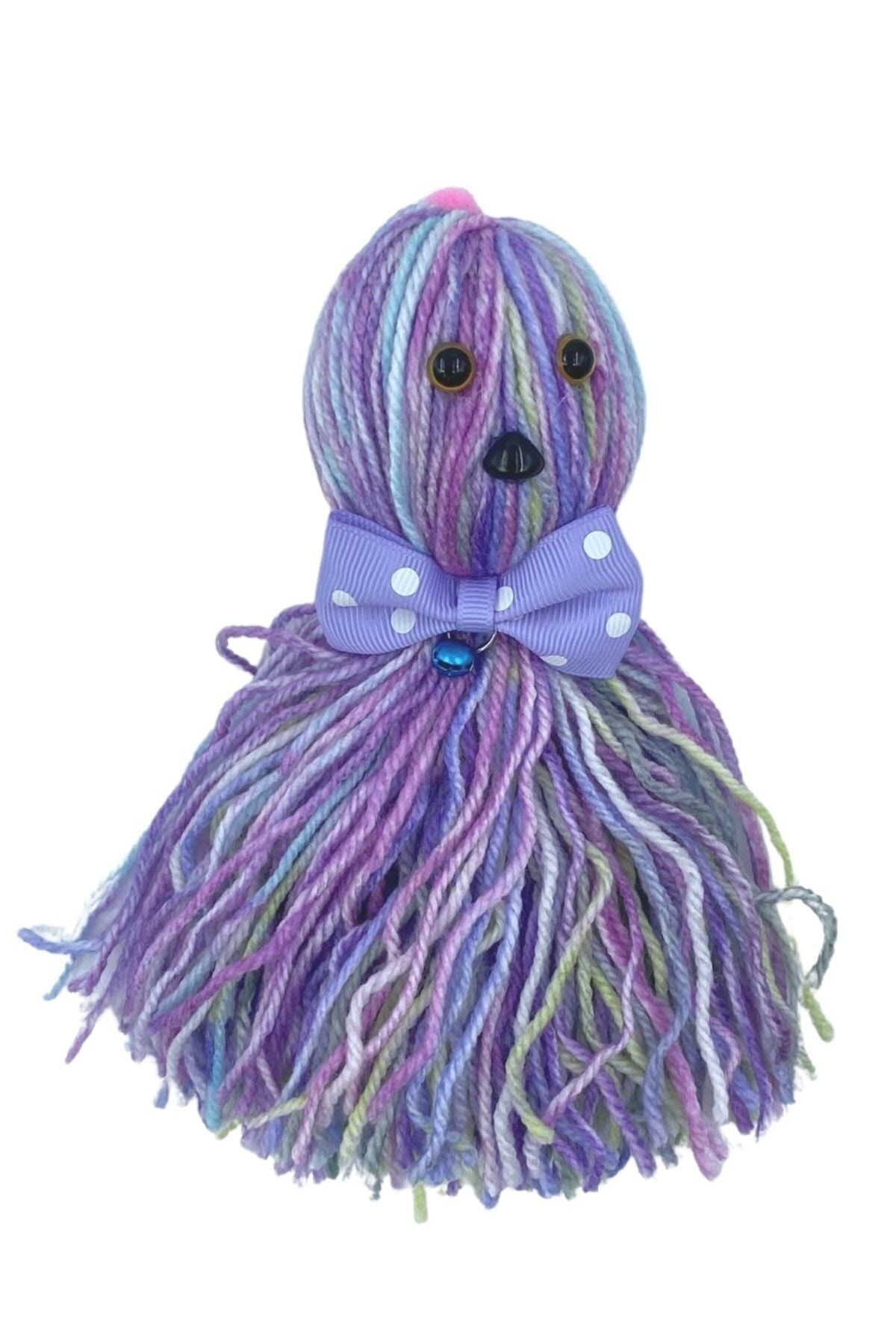 Buffer-® 2 Pieces Octopus Shaped Cute Cat Toy with Bells and String Colorful Tassels 3