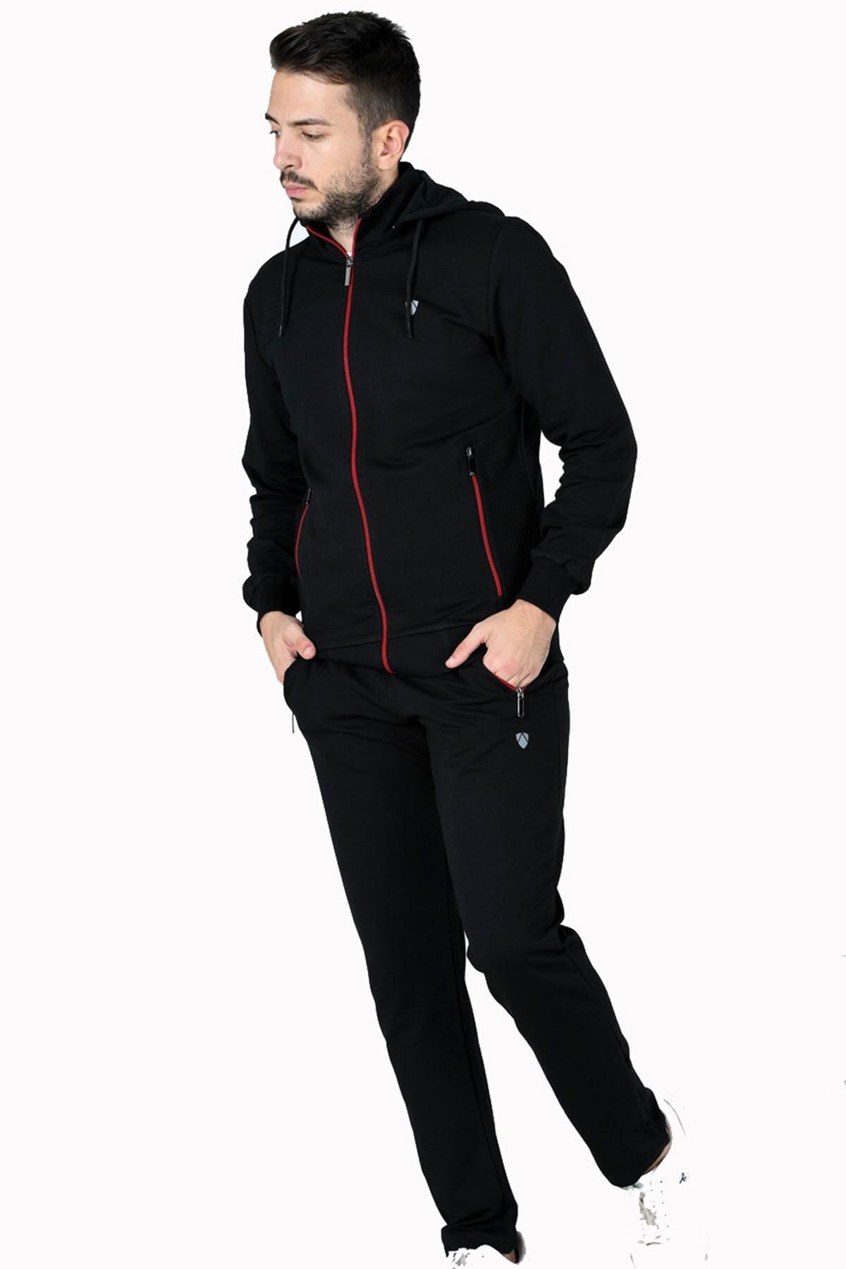 Black sweat shop suit mens