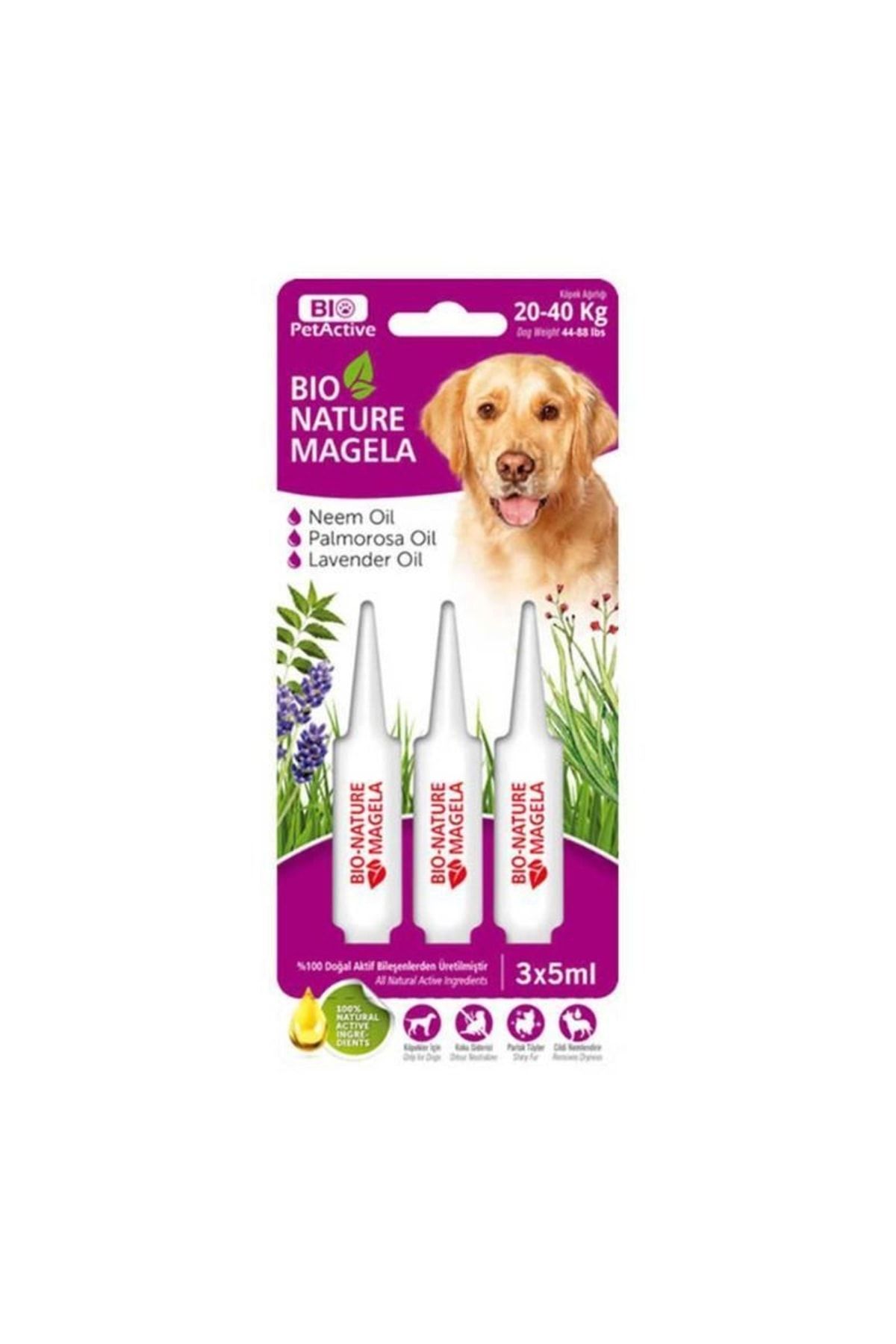 Bio PetActive Bio Nature Dış Parazit Pire Ve Kene 20-40kg Köpek