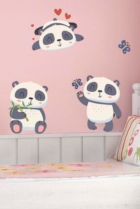 Bebek Odası Panda Duvar Sticker Seti ws186