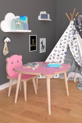 remaks panda yaz sil yuzey cocuk masa sandalye takimi 1 aktivite oyun masasi 1 sandalye pembe fiyati yorumlari trendyol