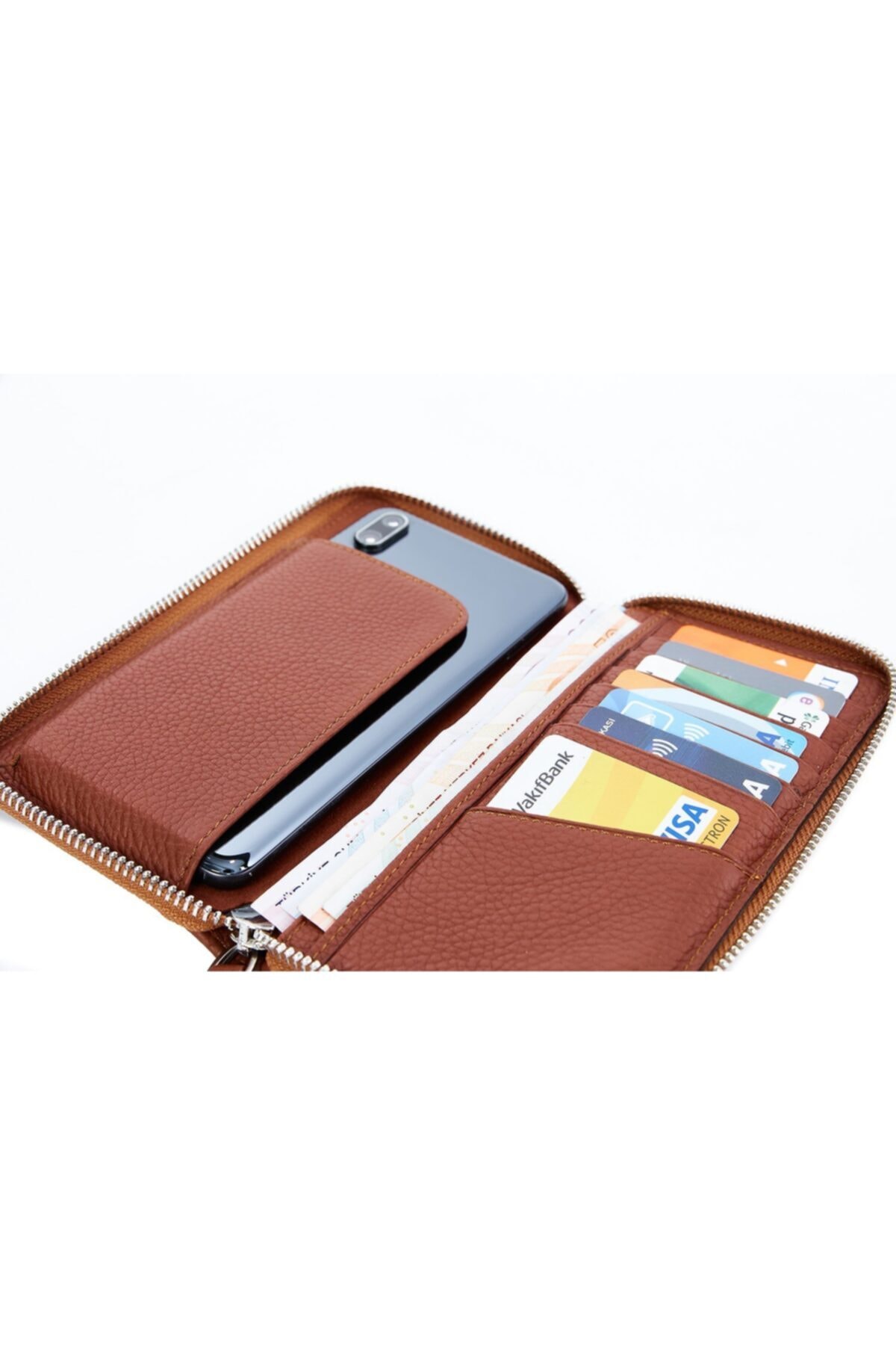 کیف پول مردانه قهوه ای Deriza | DRZ5015F اورجینال - تصویر 5