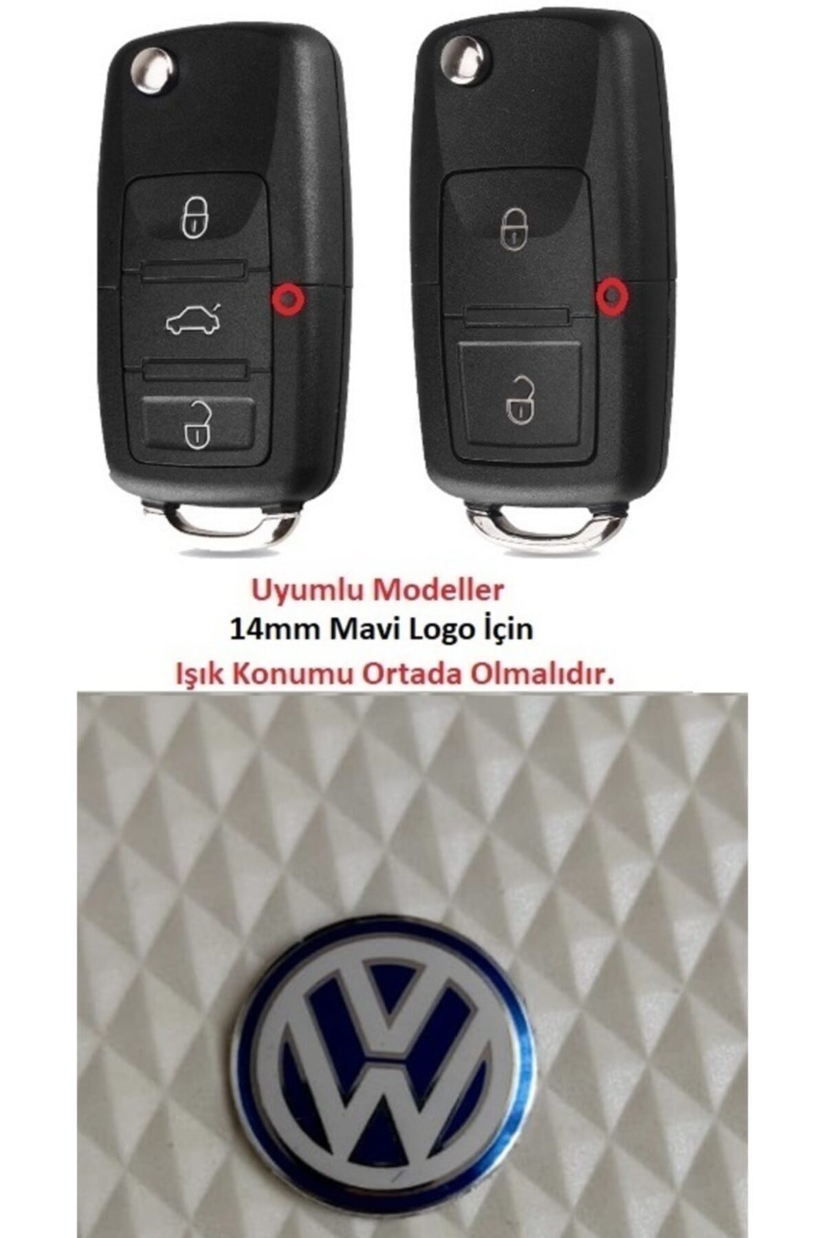 Her şeyi gücümle yap görüş delmek  Fabrikasyon Volkswagen Anahtar Logosu 14mm Fiyatı, Yorumları - TRENDYOL