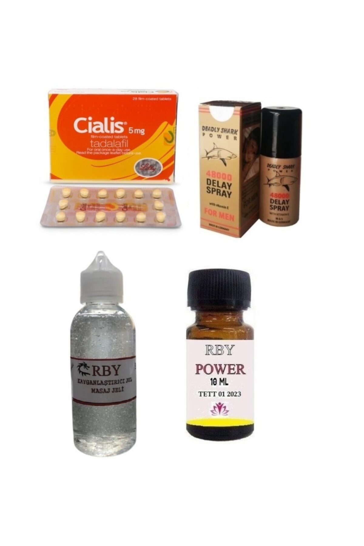 Marka Power + Cials 5mg 28 Li + Geciktiriçi Sprey