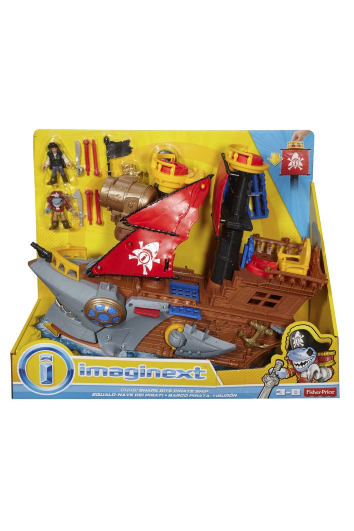 Barco pirata tiburon 2025 imaginext