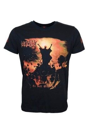 Erkek Siyah Decide Metal T-shirt KRT-31