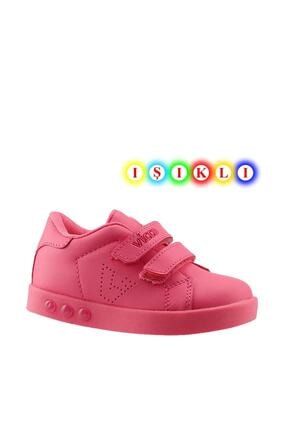 313.p19k.100 Oyo Kız Çocuk Işıklı Spor Ayakkabı Fuşya 26-30 19KAYVIC0000001