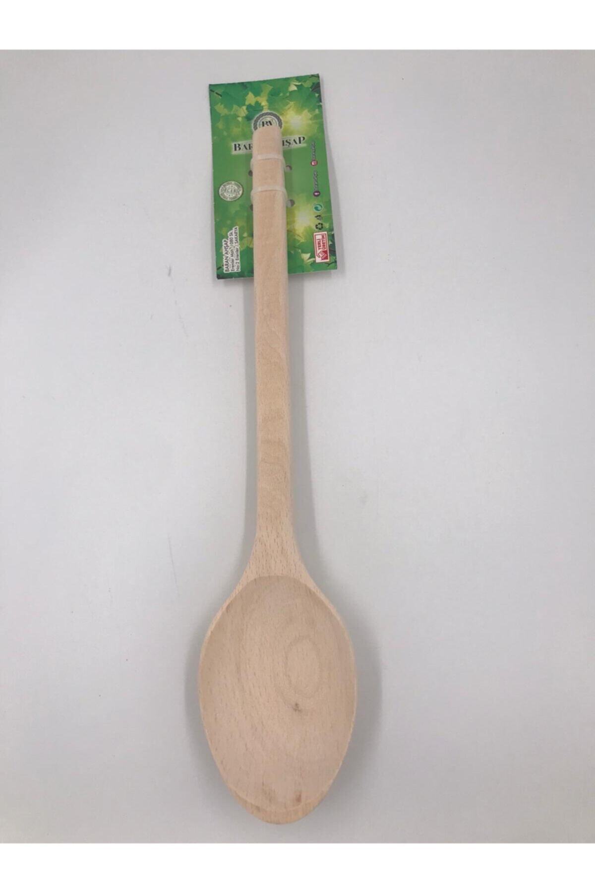 ALİMLER TOPTAN-Brown Wooden Spoon 27cm 1