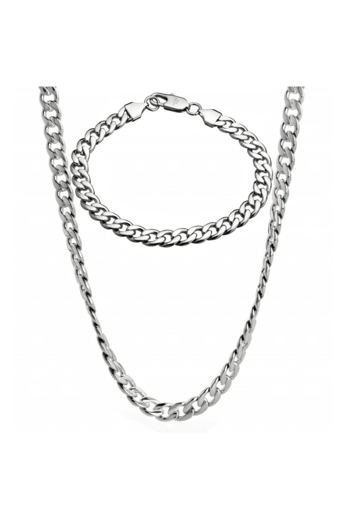 Chain and bracelet shop set