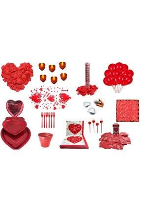 Sevgililer Günü - Evlilik Teklifi - Romantilk Masa Süsleme Eko-2 Paketi Eko-happy02part