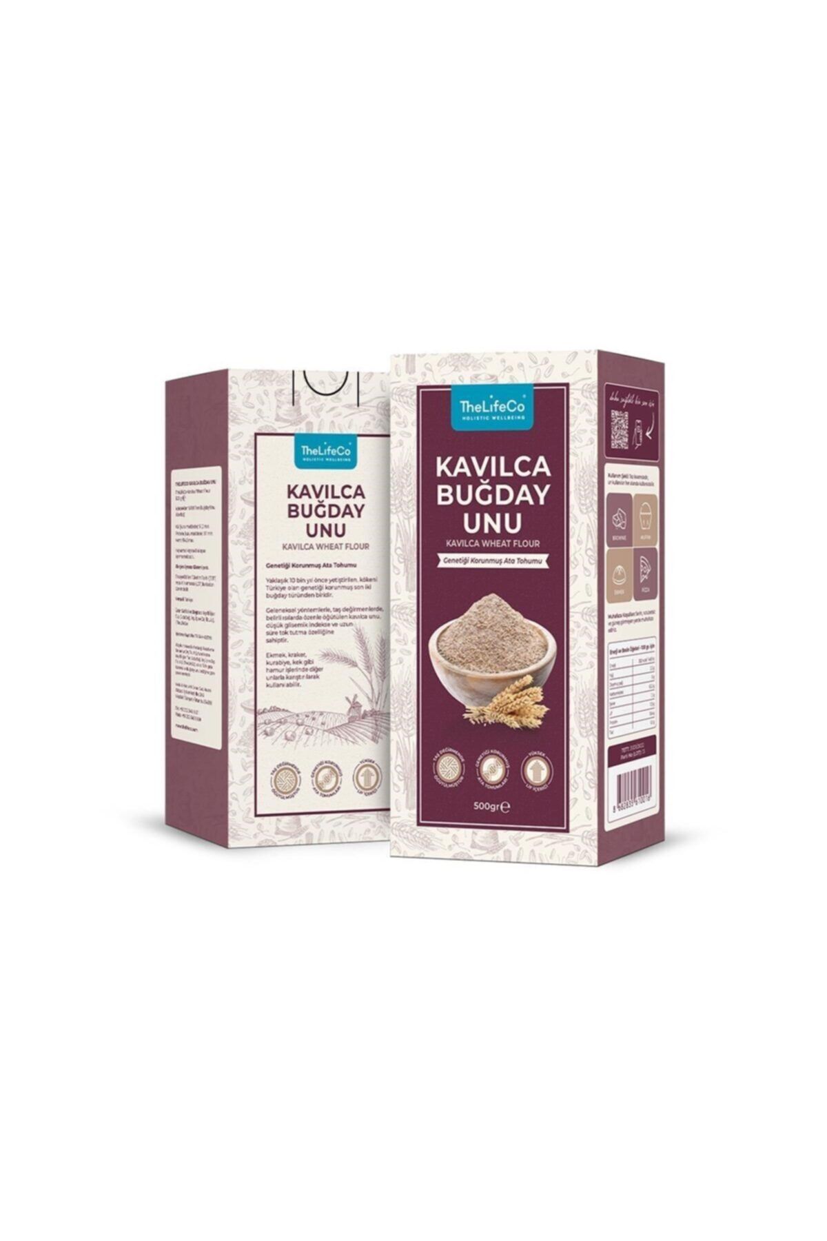 TheLifeCo Kavılca Unu 500 G (vegan, Geneteği Korunmuş Ata Tohum, Yüksek Lif)