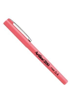 Ek-200n Fine Writing Pen 0.4 Mm İnce Keçe Uçlu Kalem Pembe 12 Li (1 Paket 12 Adet) YA.4974052802416