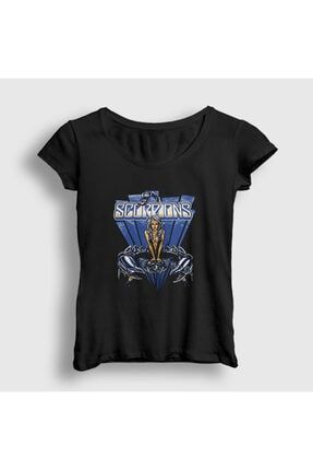 Kadın Siyah Miss Scorpions T-shirt 109698tt