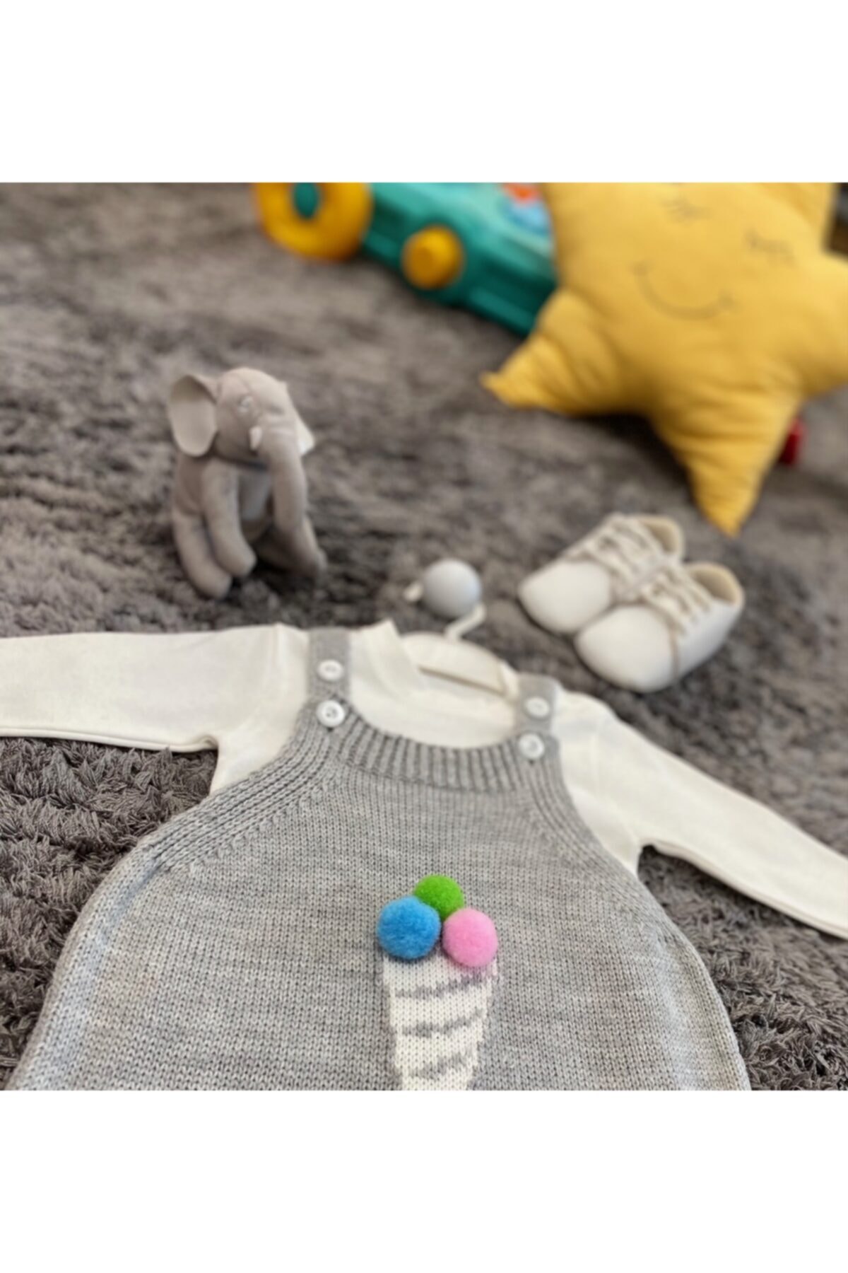 MİNİKAY BABY Bahçıvan Tulum Bebek Takımı fotoğrafı 2 (önizleme)