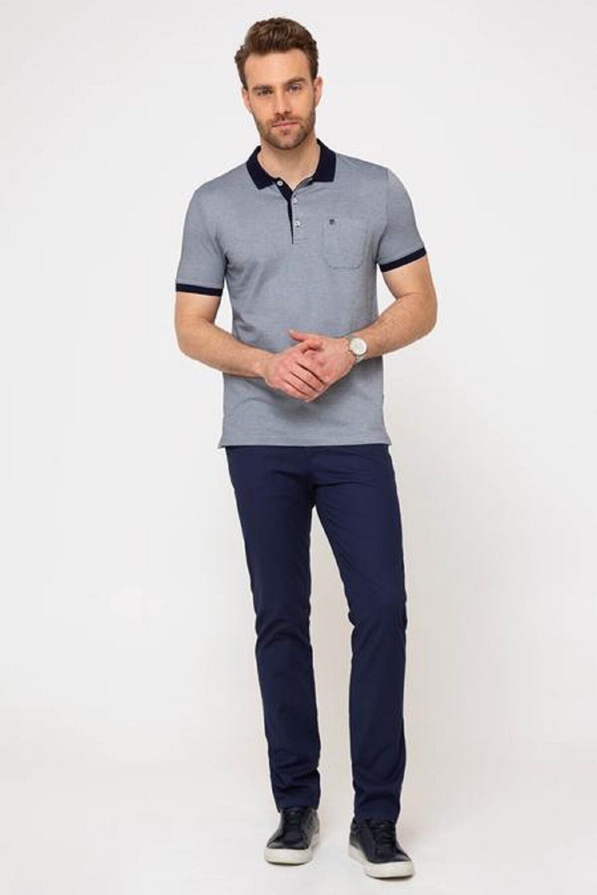 شلوار مردانه راسته فاق نرمال | پیر کاردین Pierre Cardin 616861 - تصویر 2