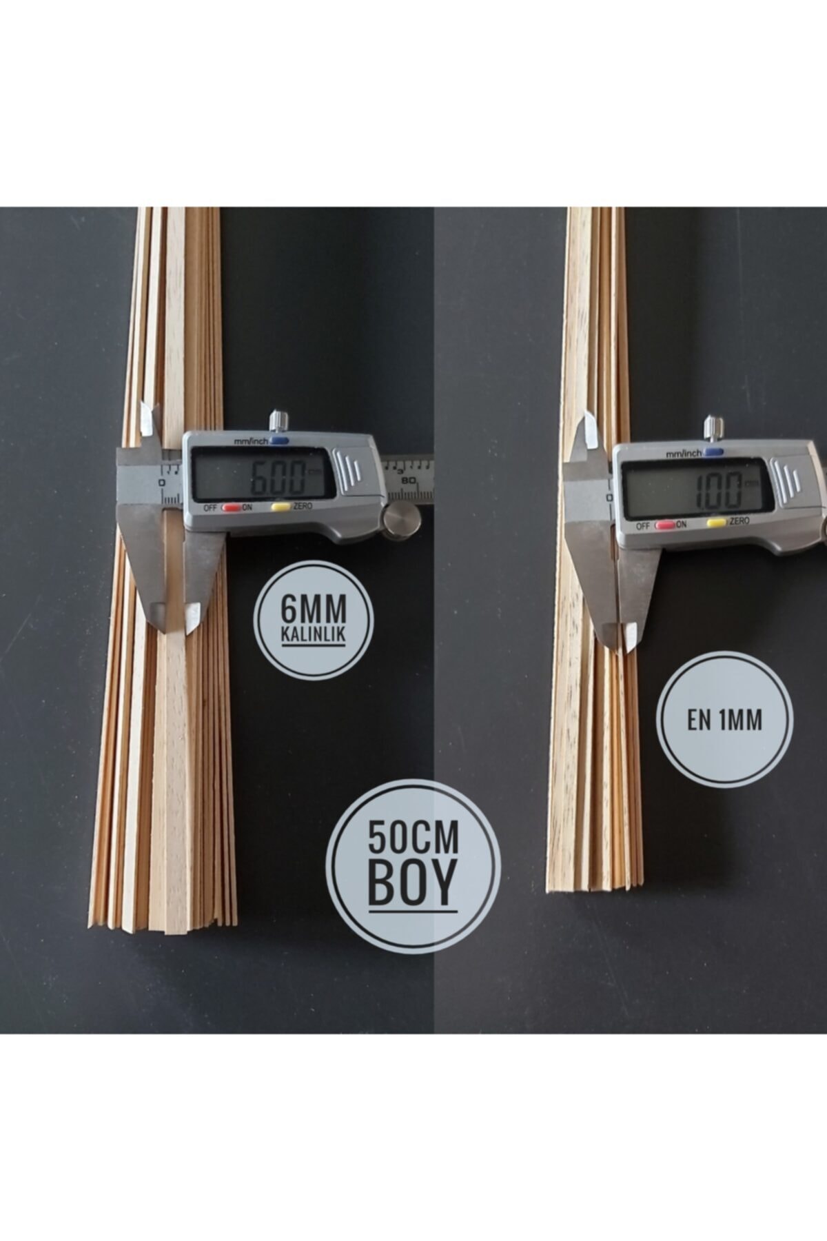 Özdemir Mobilya Ayous Ahşap Maket Çıtası 6mmx1mmx500mm 10adet